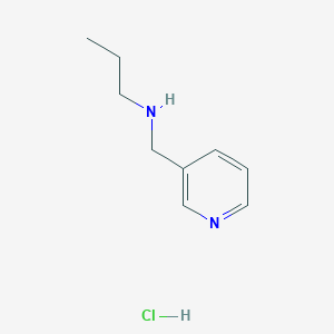 molecular formula C9H15ClN2 B3417899 Propyl(pyridin-3-ylmethyl)amine hydrochloride CAS No. 117122-72-2