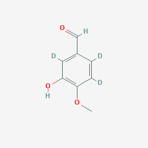 molecular formula C8H8O3 B3417917 3-Hydroxy-4-methoxy(~2~H_3_)benzaldehyde CAS No. 1173018-82-0