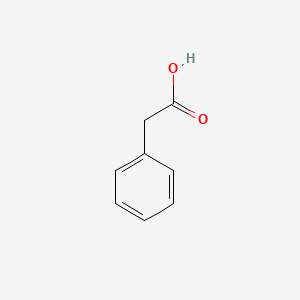 molecular formula C8H8O2<br>C8H8O2<br>C6H5CH2CO2H B3417928 Phenylacetic acid CAS No. 17303-65-0