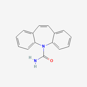 molecular formula C15H12N2O B3417935 5H-Dibenzo[b,f]azepine-5-(~13~C,~15~N)carboxamide CAS No. 1173022-00-8