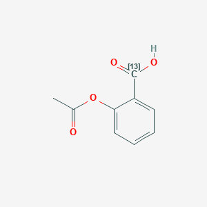 molecular formula C9H8O4<br>C9H8O4<br>CH3COOC6H4COOH<br>HC9H7O4 B3417949 2-(Acetyloxy)(carboxy-~13~C)benzoic acid CAS No. 1173022-25-7