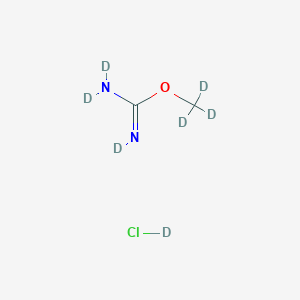 B3417953 O-Methylisourea-d6 deuteriochloride, 98 atom % D CAS No. 1173022-43-9