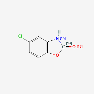 B3417963 5-chloro-3H-1,3-benzoxazol-2-(18O)one CAS No. 1173023-63-6