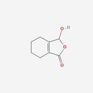molecular formula C8H10O3 B3417977 1(3H)-Isobenzofuranone, 4,5,6,7-tetrahydro-3-hydroxy- CAS No. 117436-83-6