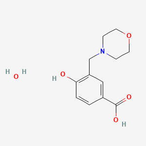 molecular formula C12H17NO5 B3417999 4-Hydroxy-3-(morpholinomethyl)benzoic acid hydrate CAS No. 1177335-94-2