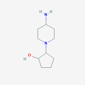 2-(4-Aminopiperidin-1-yl)cyclopentan-1-ol