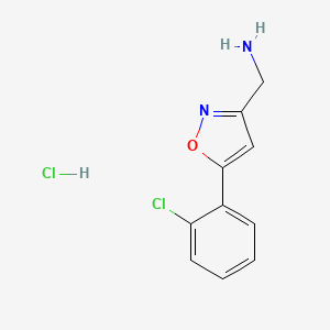 {[5-(2-Chlorophenyl)isoxazol-3-yl]methyl}amine hydrochloride