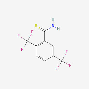 molecular formula C9H5F6NS B3418043 2,5-Bis(trifluoromethyl)thiobenzamide CAS No. 1186194-57-9