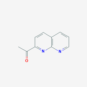 molecular formula C10H8N2O B3418074 1-(1,8-Naphthyridin-2-YL)ethanone CAS No. 1188433-77-3
