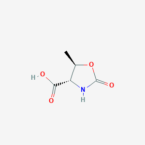 molecular formula C5H7NO4 B3418095 (4S,5R)-5-methyl-2-oxo-1,3-oxazolidine-4-carboxylic acid CAS No. 1195-20-6