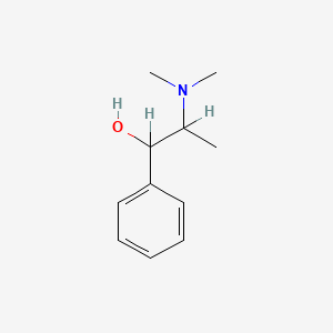 molecular formula C11H17NO B3418117 Benzenemethanol,a-[1-(dimethylamino)ethyl]- CAS No. 1201-56-5