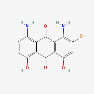 molecular formula C14H9BrN2O4 B3418287 1,5(Or 1,8)-diamino-2-bromo-4,8(or 4,5)-dihydroxyanthraquinone CAS No. 27733-08-0