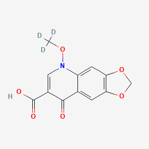 molecular formula C12H9NO6 B3418355 Miloxacin-d3 CAS No. 1228182-43-1