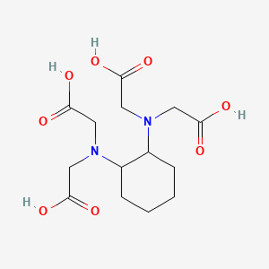 molecular formula C14H22N2O8 B3418394 1,2-Cyclohexylenedinitrilotetraacetic acid CAS No. 123333-90-4