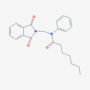 molecular formula C22H24N2O3 B341841 N-[(1,3-dioxo-1,3-dihydro-2H-isoindol-2-yl)methyl]-N-phenylheptanamide 