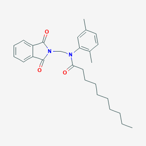 molecular formula C27H34N2O3 B341846 N-(2,5-dimethylphenyl)-N-[(1,3-dioxoisoindol-2-yl)methyl]decanamide 