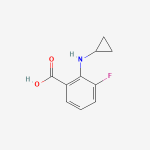molecular formula C10H10FNO2 B3418496 2-(Cyclopropylamino)-3-fluorobenzoic acid CAS No. 1249378-58-2