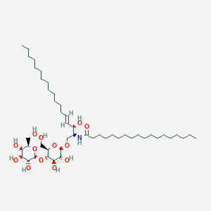molecular formula C48H91NO13 B3418534 N-(octadecanoyl)-1-b-lactosyl-sphing-4-enine CAS No. 125712-73-4