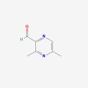molecular formula C7H8N2O B3418563 3,5-Dimethylpyrazine-2-carbaldehyde CAS No. 1260671-69-9