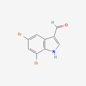 5,7-dibromo-1H-indole-3-carbaldehyde
