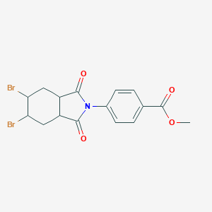 molecular formula C16H15Br2NO4 B341867 methyl 4-(5,6-dibromo-1,3-dioxooctahydro-2H-isoindol-2-yl)benzoate 