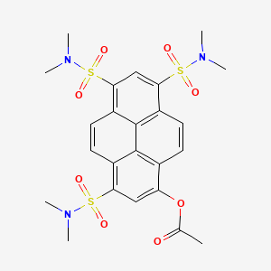 [3,6,8-tris(dimethylsulfamoyl)pyren-1-yl] Acetate