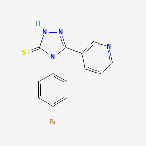 4-(4-bromophenyl)-5-(pyridin-3-yl)-4H-1,2,4-triazole-3-thiol