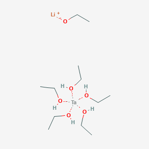 molecular formula C12H35LiO6Ta B3418711 Lithium tantalum ethoxide CAS No. 127503-04-2