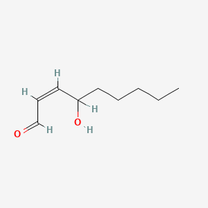 molecular formula C9H16O2 B3418751 4-Hydroxy-2,3-trans-nonenal CAS No. 18286-49-2