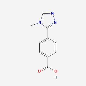 molecular formula C10H9N3O2 B3418949 4-(4-methyl-4H-1,2,4-triazol-3-yl)benzoic acid CAS No. 1341160-65-3