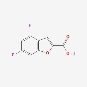 molecular formula C9H4F2O3 B3418963 4,6-Difluoro-1-benzofuran-2-carboxylic acid CAS No. 1342225-97-1