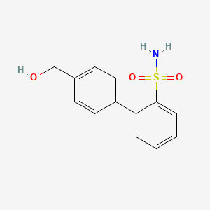 molecular formula C13H13NO3S B3419006 2-(4-Hydroxymethylphenyl)phenylsulfonamide CAS No. 1349718-86-0