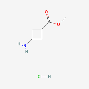 molecular formula C6H12ClNO2 B3419018 Methyl 3-aminocyclobutanecarboxylate hydrochloride CAS No. 1354940-69-4