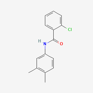 molecular formula C15H14ClNO B3419131 2-chloro-N-(3,4-dimethylphenyl)benzamide CAS No. 136926-07-3