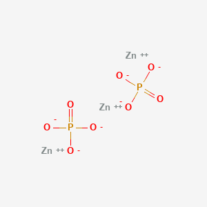 molecular formula Zn3(PO4)2<br>O8P2Zn3 B3419206 Zinc Phosphate CAS No. 13847-22-8