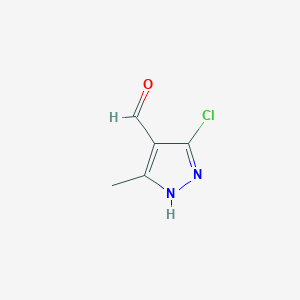 1H-Pyrazole-4-carboxaldehyde, 3-chloro-5-methyl-