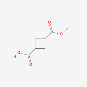 molecular formula C7H10O4 B3419272 3-(Methoxycarbonyl)cyclobutanecarboxylic acid CAS No. 142733-61-7