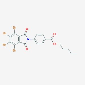 molecular formula C20H15Br4NO4 B341928 pentyl 4-(4,5,6,7-tetrabromo-1,3-dioxo-1,3-dihydro-2H-isoindol-2-yl)benzoate 