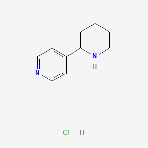 molecular formula C10H15ClN2 B3419286 4-(Piperidin-2-yl)pyridine hydrochloride CAS No. 1402672-48-3