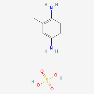 molecular formula C7H10N2.H2O4S<br>C7H10N2.H2SO4<br>CH3C6H3(NH2)2.H2SO4<br>C7H12N2O4S B3419306 2,5-Diaminotoluene sulfate CAS No. 140697-63-8