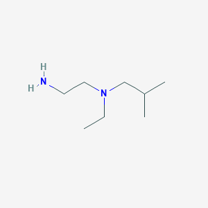 molecular formula C8H20N2 B3419328 (2-Aminoethyl)(ethyl)(2-methylpropyl)amine CAS No. 14165-21-0