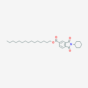 molecular formula C30H45NO4 B341933 Pentadecyl 2-cyclohexyl-1,3-dioxoisoindole-5-carboxylate 