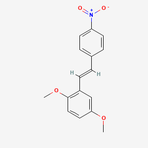 molecular formula C16H15NO4 B3419332 2,5-Dimethoxy-4'-nitrostilbene CAS No. 14198-24-4
