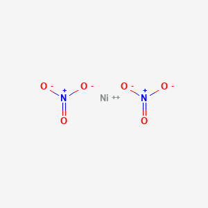 molecular formula Ni(NO3)2<br>N2NiO6 B3419341 Nickel nitrate CAS No. 13138-45-9