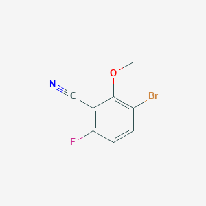 molecular formula C8H5BrFNO B3419367 3-Bromo-6-fluoro-2-methoxybenzonitrile CAS No. 1426073-18-8