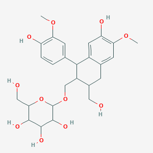 molecular formula C26H34O11 B3419434 (-)-Isolariciresinol 9'-O-glucoside CAS No. 143236-04-8
