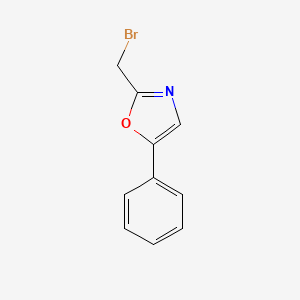 molecular formula C10H8BrNO B3419468 2-(Bromomethyl)-5-phenyl-1,3-oxazole CAS No. 14372-43-1