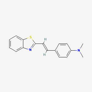 B3419484 2-(P-Dimethylaminostyryl)benzothiazole CAS No. 144528-14-3