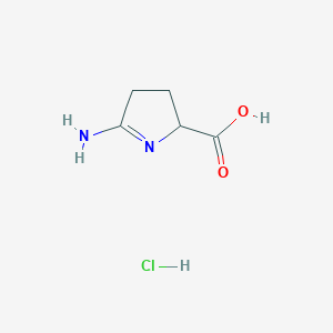 5-amino-3,4-dihydro-2H-pyrrole-2-carboxylic acid hydrochloride