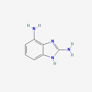 molecular formula C7H8N4 B3419561 1H-Benzimidazole-2,7-diamine CAS No. 1467571-35-2